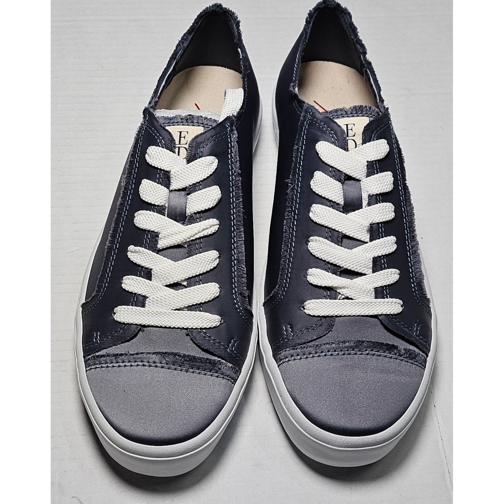 ED By Ellen DeGeneres Doran Sneakers‎ Sateen Steel Blue Women's 11M Shoes New